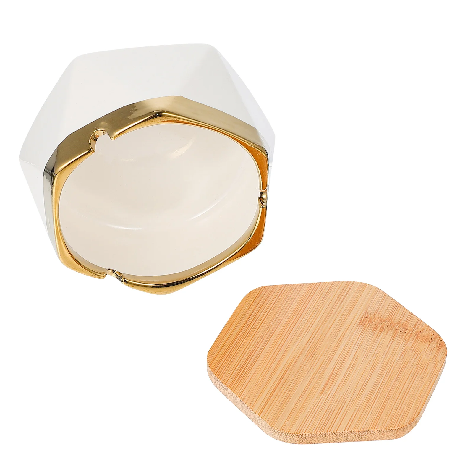 

1Pc Decorative Ceramic Retro Ashtray with Lid Delicate Home Ceramic Ashtray