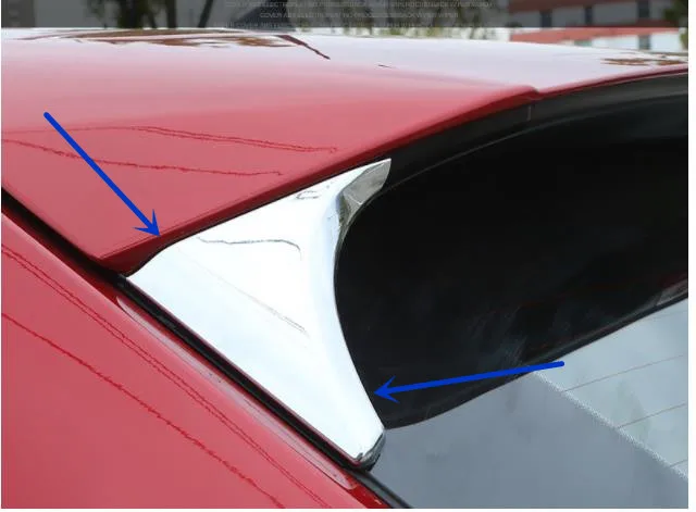 Высокое качество ABS покрытие заднее окно боковой хвост треугольная Крышка