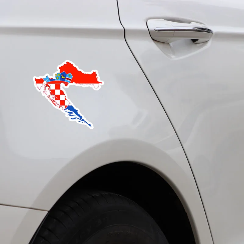YJZT 14 2 см * 13 8 креативная наклейка для автомобиля карты аксессуары с национальным