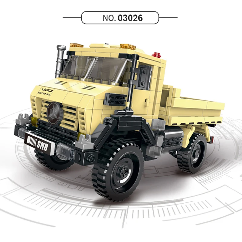 XingBao 03024 03025 03026 03027 креативный автомобиль серия внедорожник Приключения грузовик
