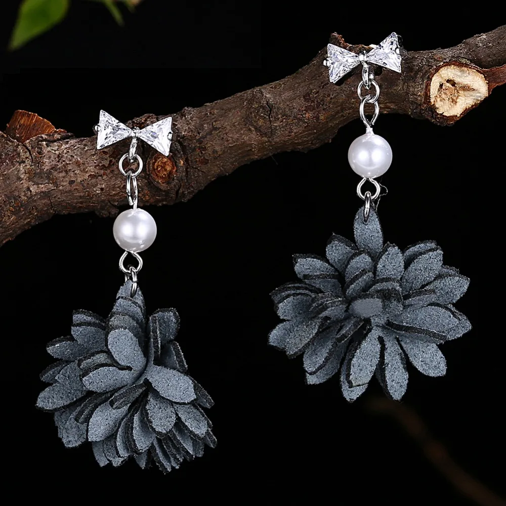

V16 Fashion Jewelry 925 sterling silver stude flower earrings for women accessories fashion jewelry earring Earring Women