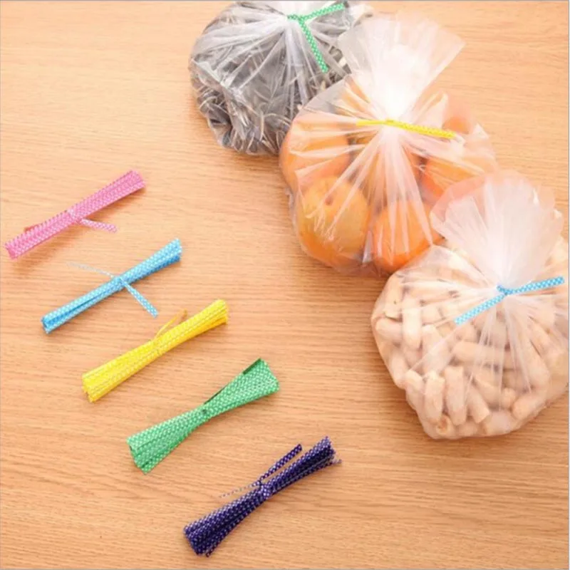 100 шт. проволока с пластиковым покрытием для дня рождения выпечки посылка печенья