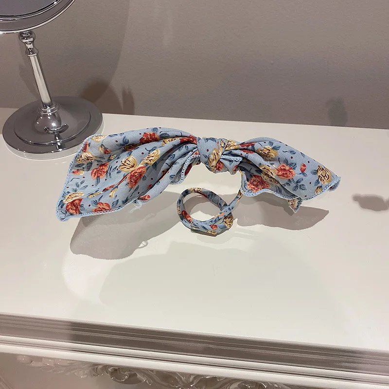 

Flower bow hair curler Sweet Korea Style Lazy Curler Korean Hair Band Hair Curler Elastic Hair Accessories Printing Magic Clip