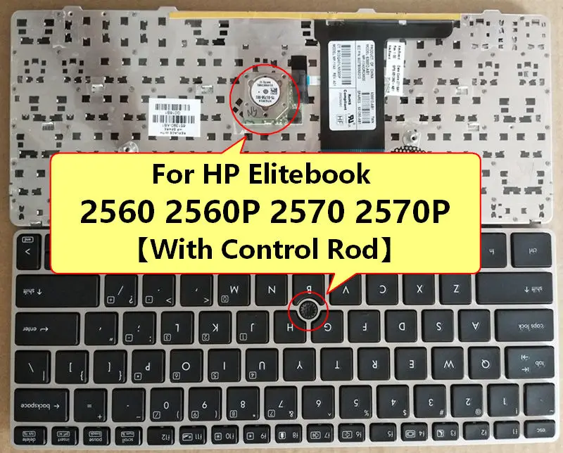 1 шт. с контурным стержнем для клавиатуры HP 2560 2560P 2570 2570P|Клавиатуры замены| |
