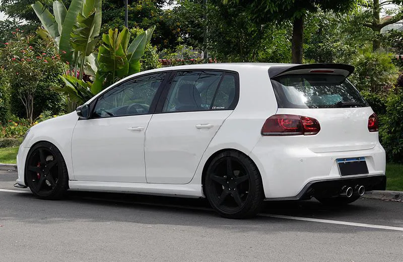 Golf 6 R20 углеродного волокна Набор для всего тела VW VI MK6 2012-2014 задний диффузор