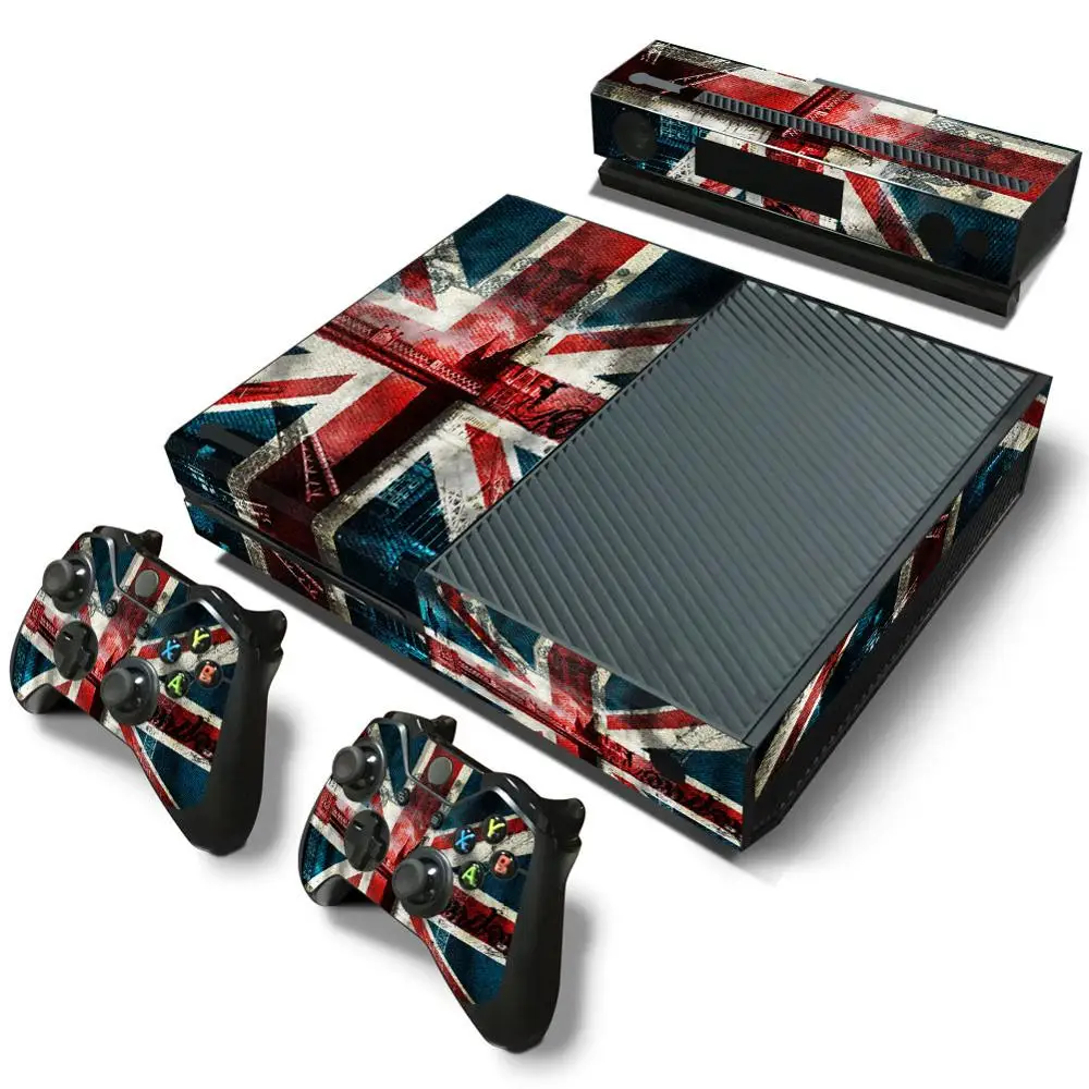 Флаг для X box one Наклейка на консоль и 2 наклейки BOX ONE Виниловая наклейка x