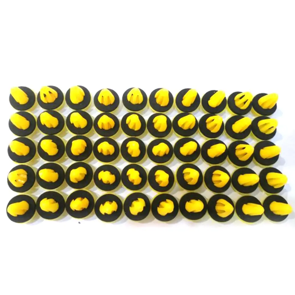 50 шт. пластиковые фиксирующие клипсы для автомобильных панелей|Клипсы и зажимы