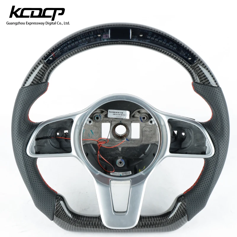 

Custom Alcantar led carbon fiber steering wheel For Benz W176 W246 W231 W172 W218 W166 W639 racing convertible
