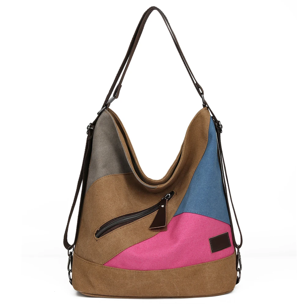 

Женский рюкзак, модная сумка, Женская Холщовая Сумка через плечо с принтом, повседневный рюкзак популярного цвета