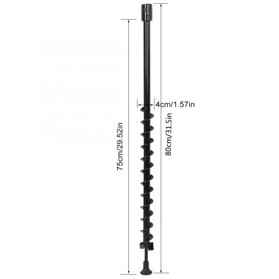 Сверло для земляных шнеков садовое отверстие 40x800 мм|Сверла| |