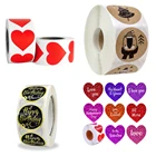 500 шт., рождественские наклейки, наклейки на День Св. Валентина, декоративные стикеры 