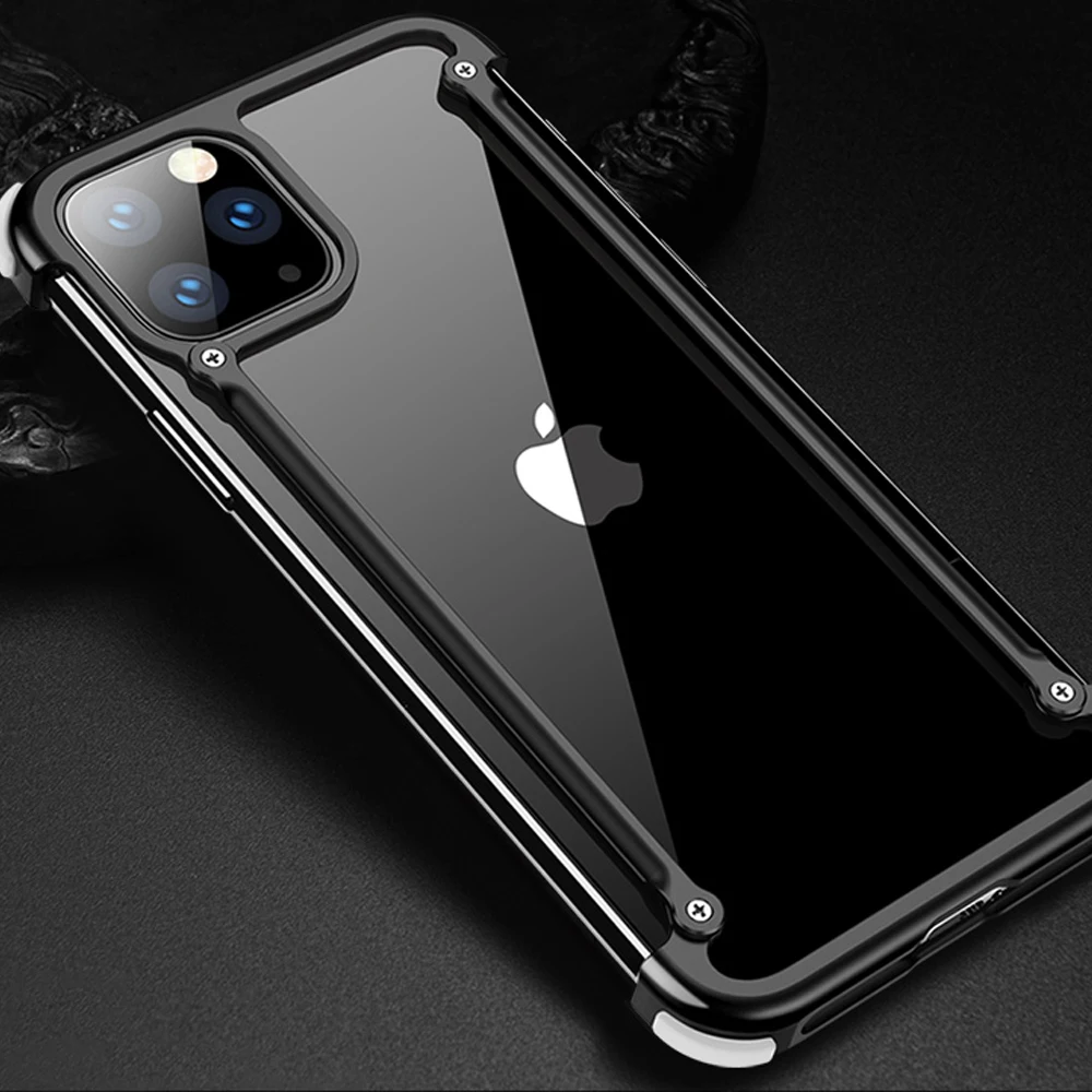 Металлический бампер для iPhone 11 Pro Max XS X 12 Mini 12Pro 11Pro iPhone11 iPhone12 чехол из алюминиевого