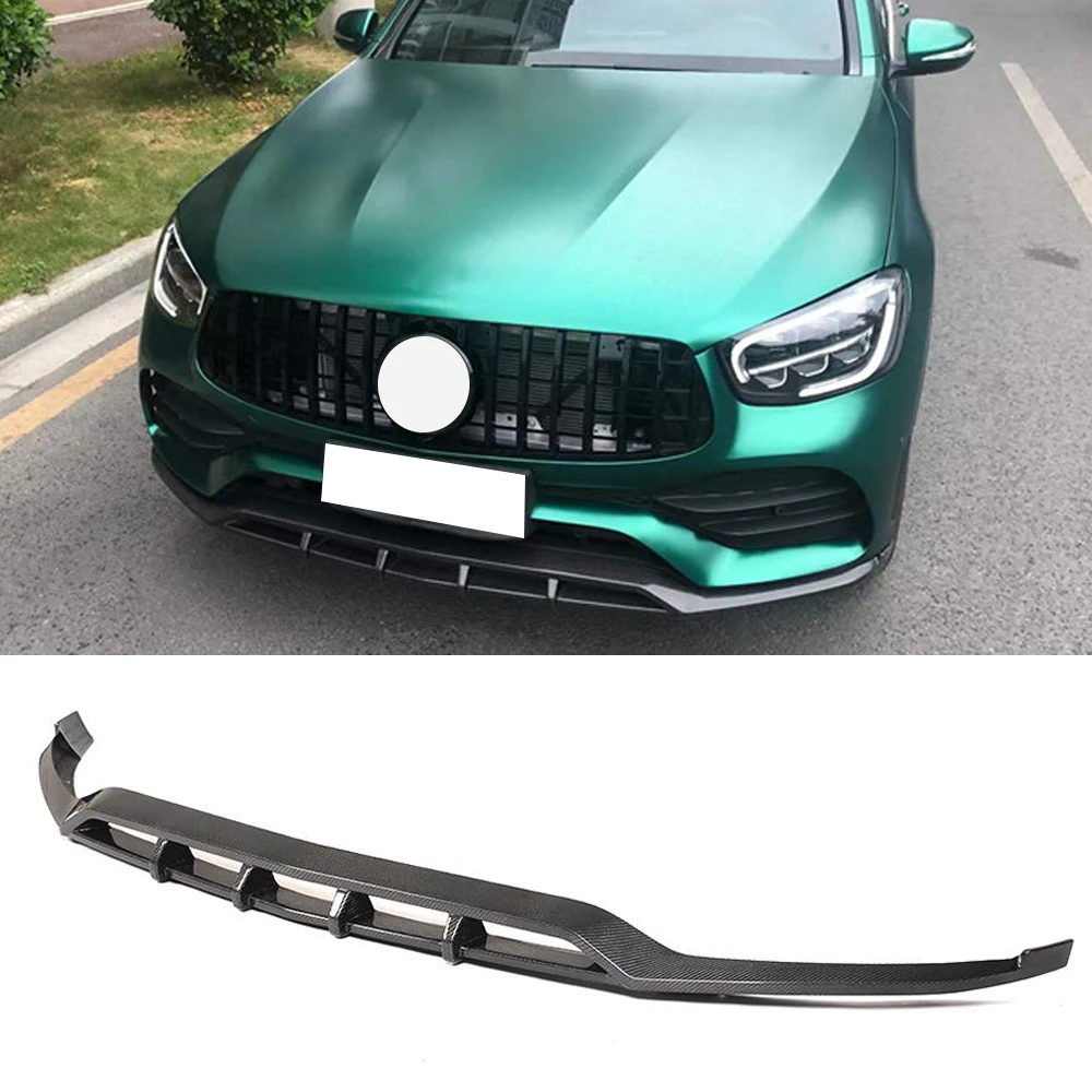 Передняя губа из углеродного волокна для Mercedes-Benz GLC Class C253 Sport GLC43 AMG 2020-2021 передний