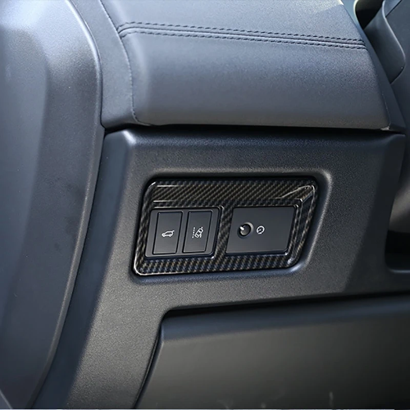 Углеволоконный переключатель задней двери панель управления Накладка