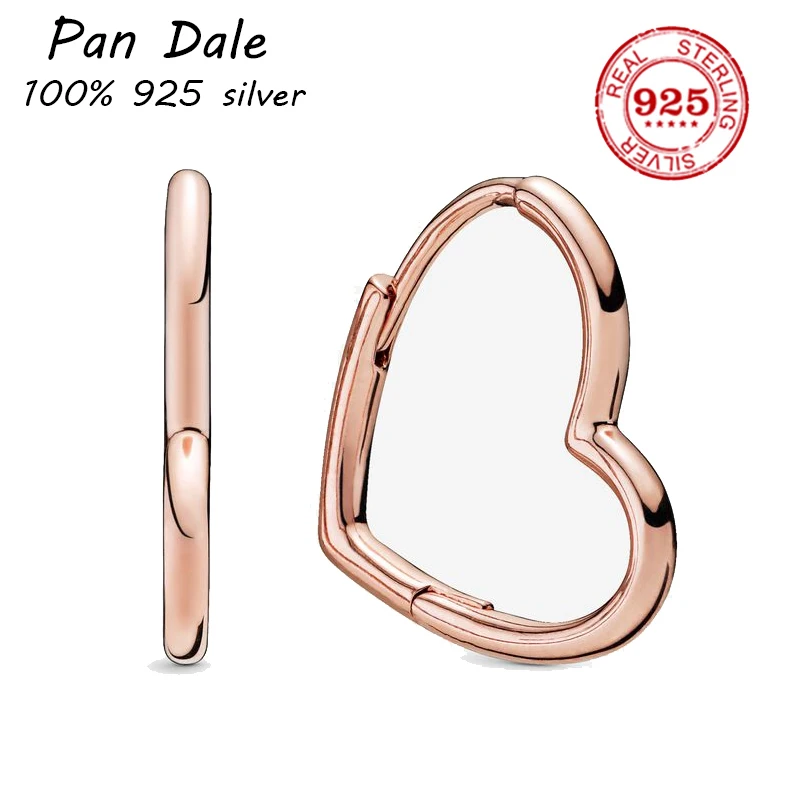 

Hot sale Luxury Original Real 100% 925 Sterling Silver pan earrings for Women Fashion temperament Authentic high quality Jewelry