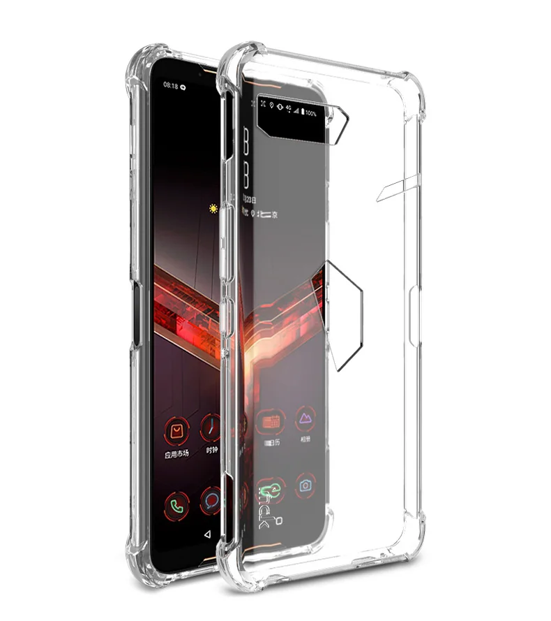Imak \ Матовый ТПУ Мягкий силиконовый чехол для Asus ROG Phone 2 ZS660KL чехол матовый черный Противоударная подушка безопасности задняя крышка ROG Phone2