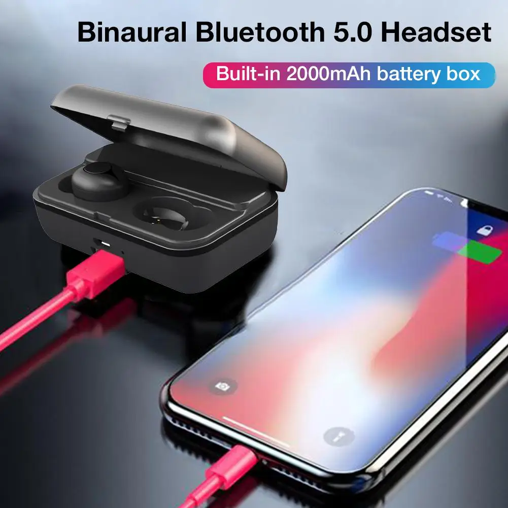 Bluetooth 5,0, наушники, TWS, беспроводные наушники, свободные руки, спортивные наушники, игровая гарнитура с зарядным устройством
