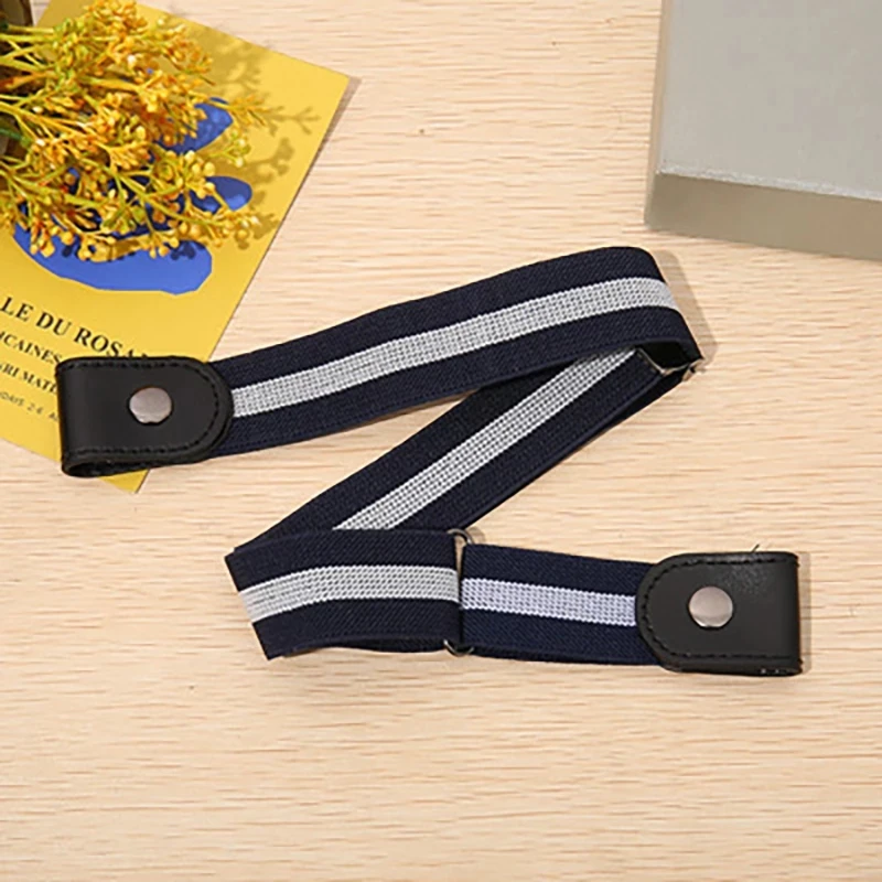 

Buckle-Free Belt All-match Women's jeans Punk Style Dress Ladies Sports Trend Soft Comfortable New Waist Pants Stretch Elastic