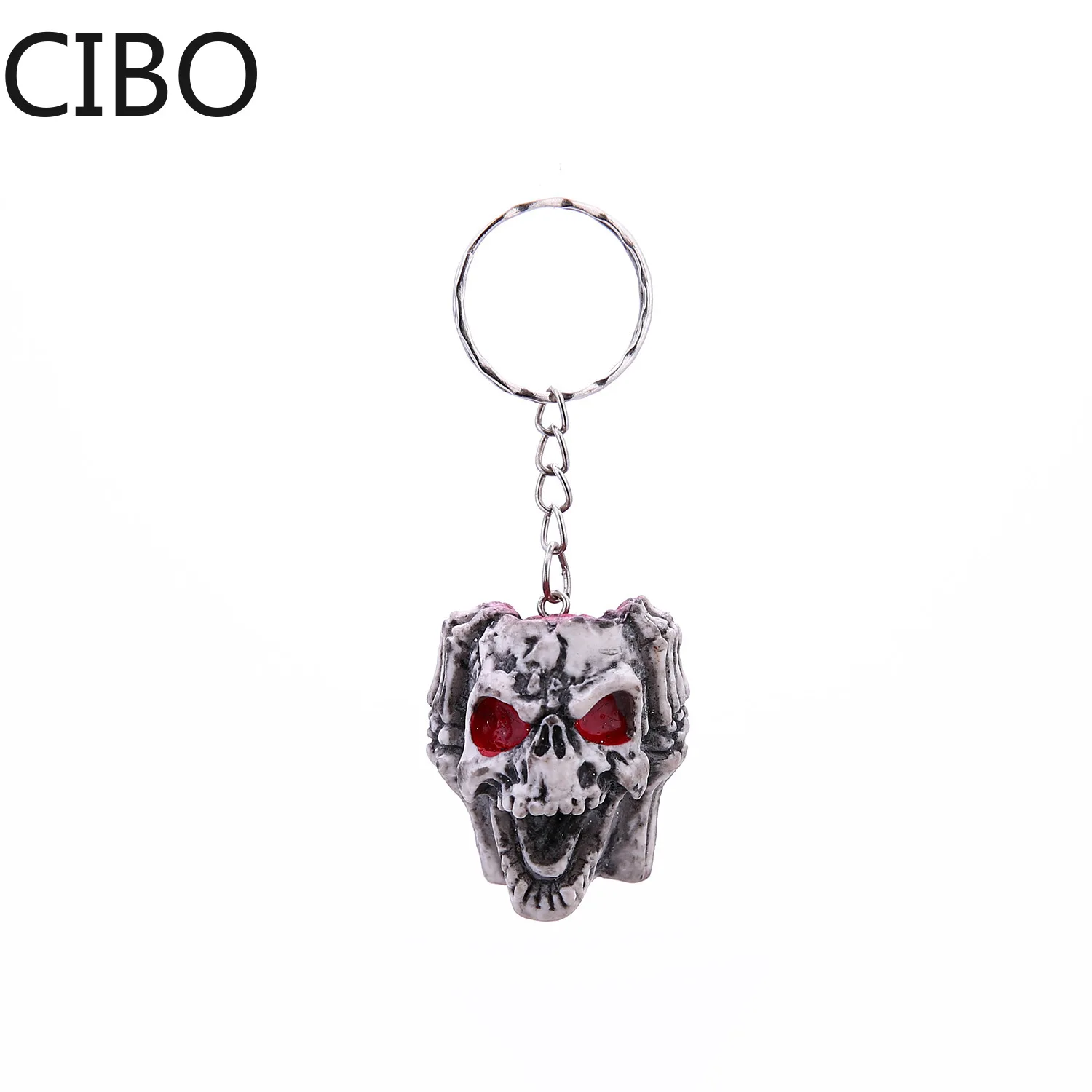 Новинка 2019 брелок с красным черепом со скелетом красное Хэллоуин ужасом