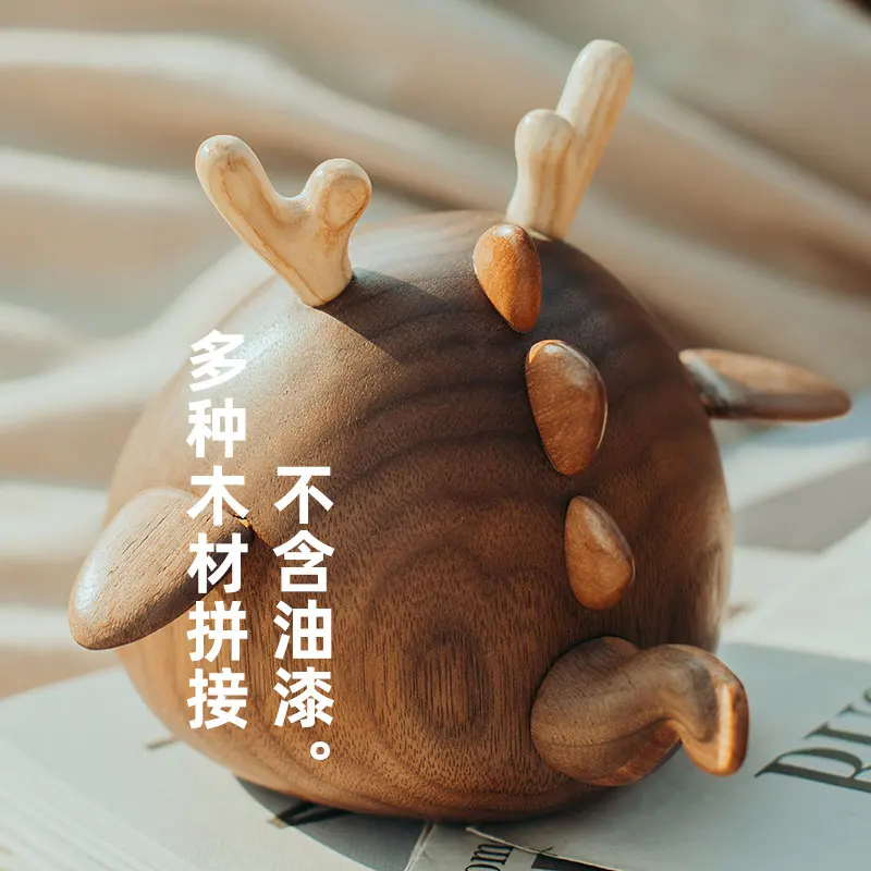 Деревянные фигурки музыкальная шкатулка Креативные украшения в скандинавском