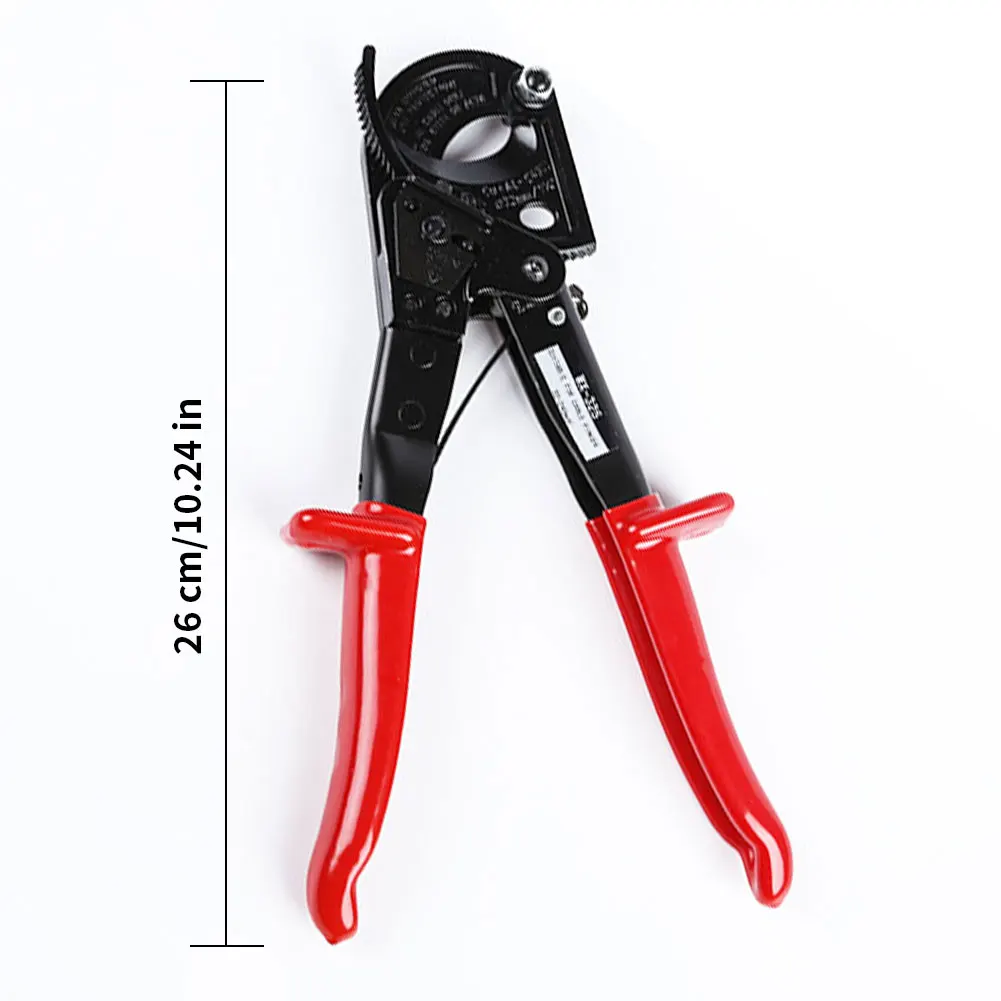 

Cable Slicer HS-325A High-Carbon Steel Aluminum Copper Ratchet Wire Cable Scissors Crimper Cutter Stripper Plier Crimp Crimper