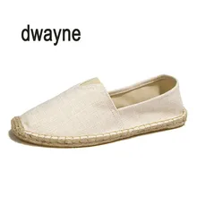 2021 Hot Sale New Men Hemp Slip-On Fisherman Shoes 2021 Brand New Breathable Espadrilles Flats Solid Moccasins 687