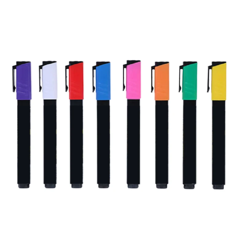 8 Pack Marker 6mm Reversible Fluorescent Markers Highlighters for LED Menu Board Bistro AD Drawing NK-Shopping | Канцтовары для