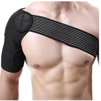 adjustable neoprene men sports boxing belt bandage support weight lifting back support basketball shoulder pad brace protector