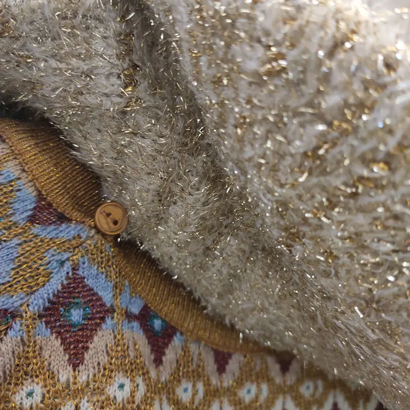 Новинка Высококачественная трикотажная одежда Ms ранней осени наборы с золотым