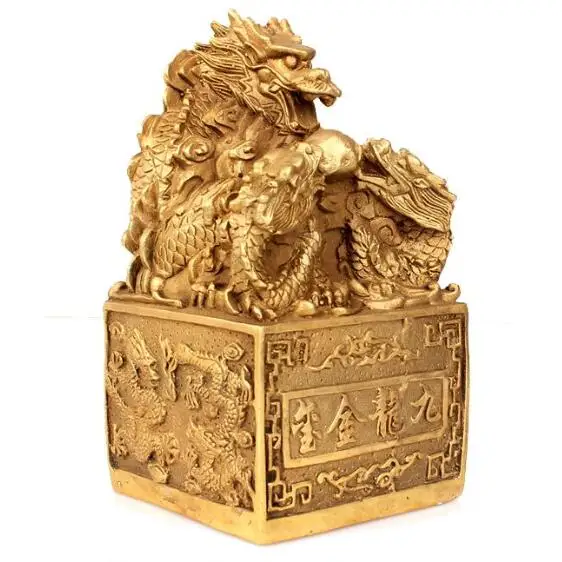 Чистый медный дракон Хорошая счастливая печать Сяанлун официальные consecrates