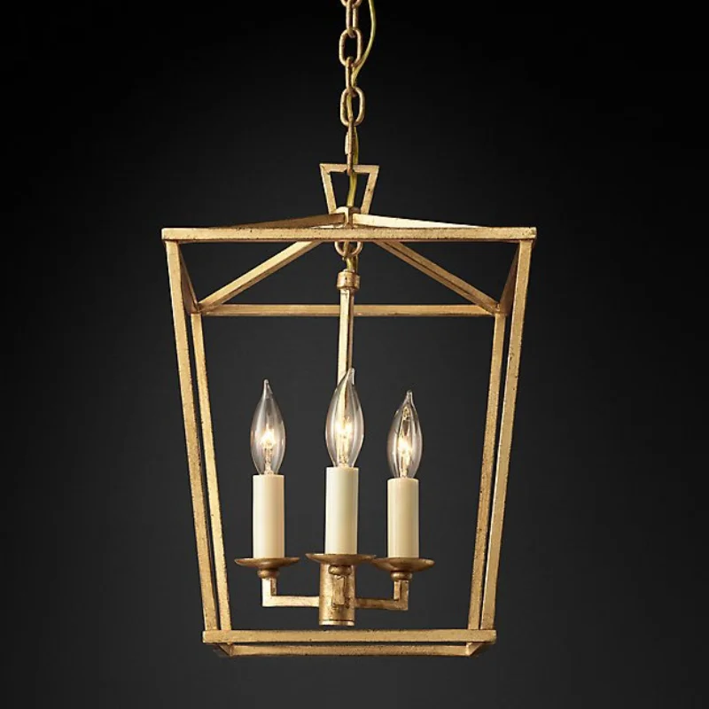

American 4-head Chandelier Foreign Trade Original Single Retro Pendent Lamps Dining Room Chandelier Reference Lamp etc