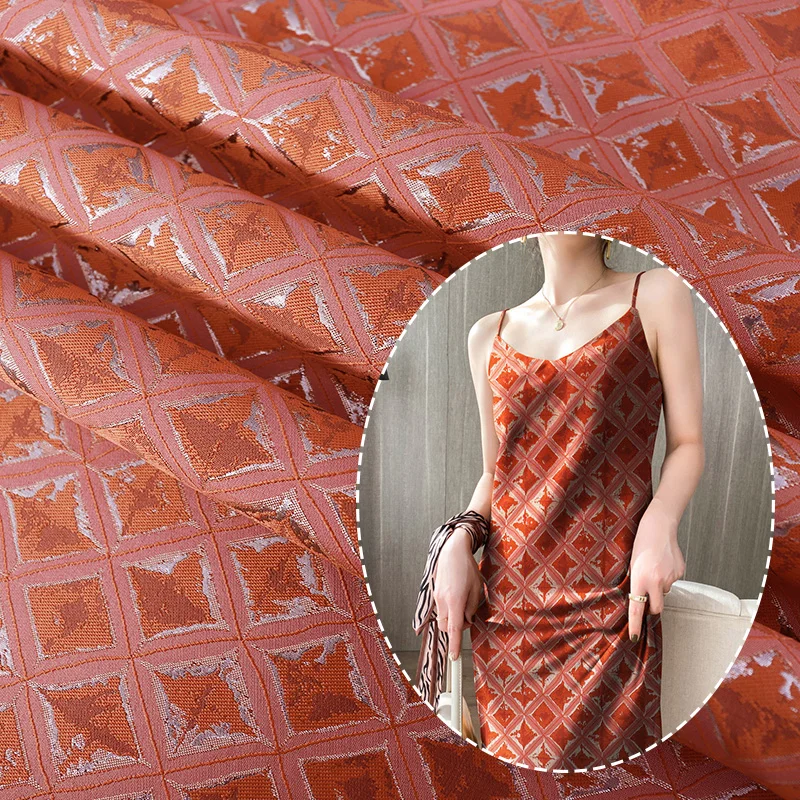 

HY Jacquard dress fabric simple breathable fabrics sewing materials for dresses and pillowcase fabric by the yard and meter