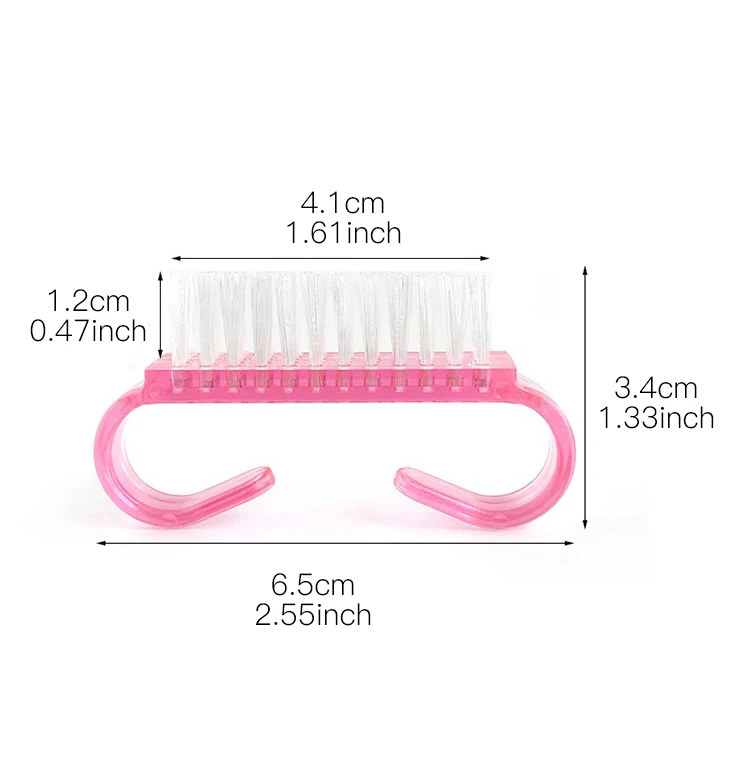 2 шт. \ Набор для дизайна ногтей пластиковая щетка очистки пальцев Уход за ногтями