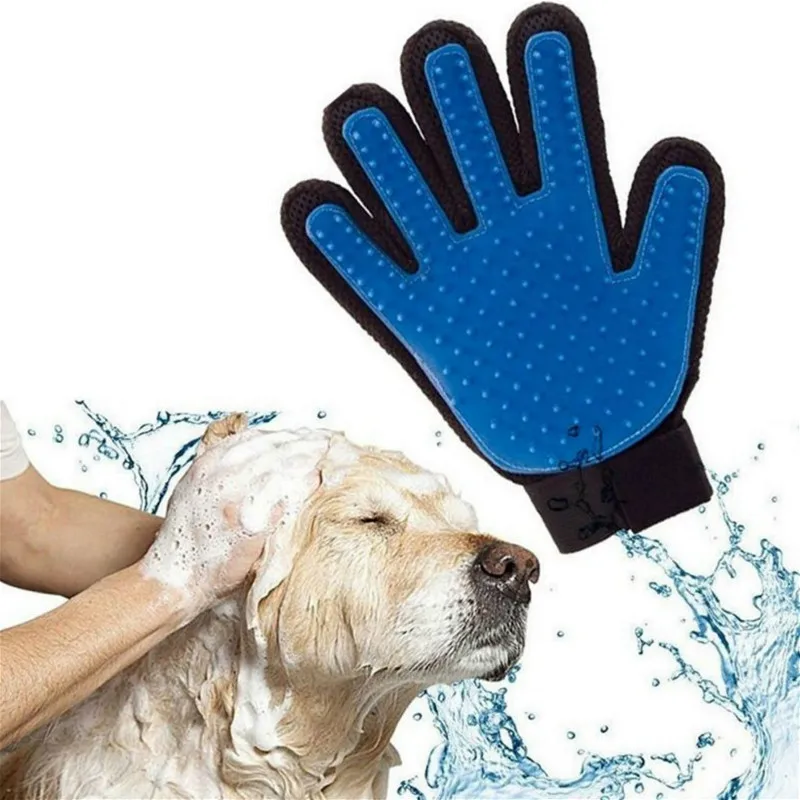 

Convenient Grooming Glove for Cats Wool Glove Pet Hair Deshedding Brush Comb Glove For Pet Dog Cleaning Massage Glove For Animal