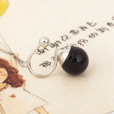 ZYZQ простой открытый зажим для ушей с искусственным жемчугом модные женские