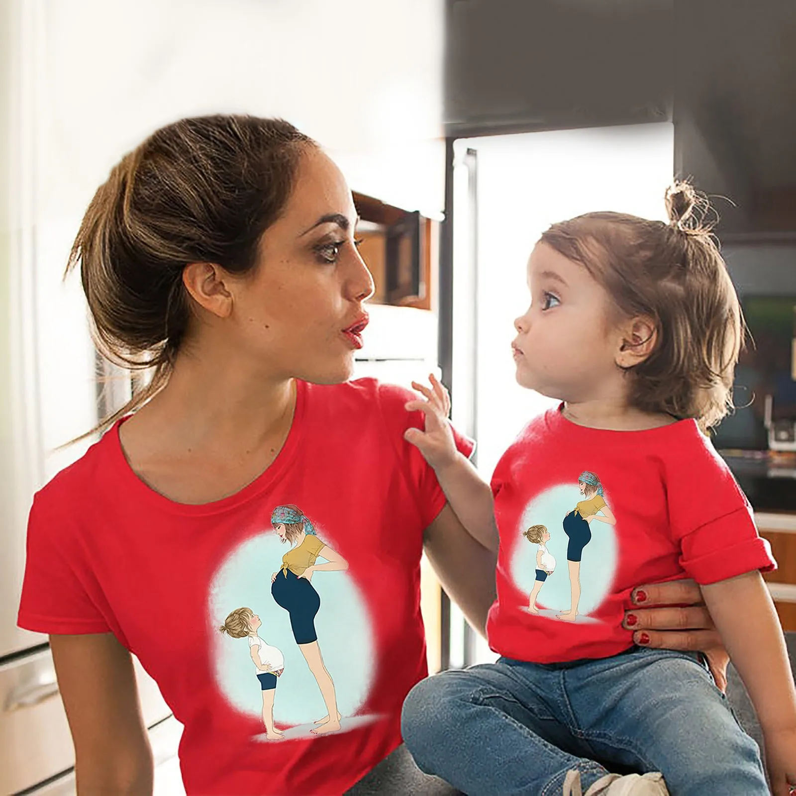 

Летние футболки больших размеров, универсальные милые топы, Детская уличная одежда для маленьких девочек и мальчиков, Новая повседневная о...