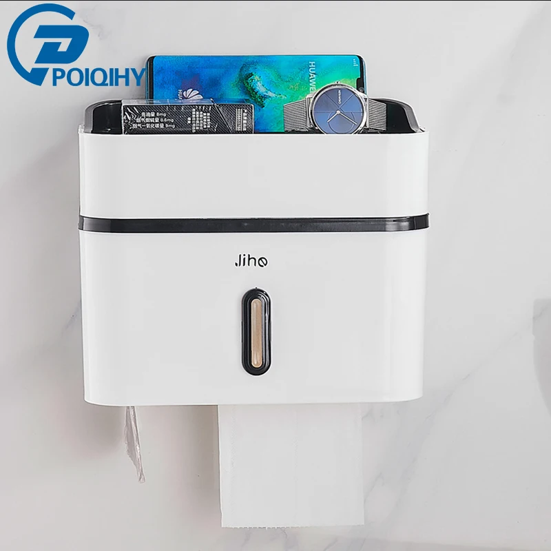 Держатель для туалетной бумаги ванной комнаты Комплект полок настенный ящик