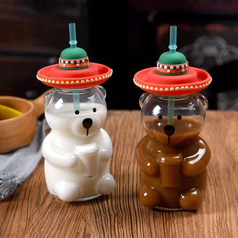 Стеклянные чашки в форме медведя медведь латиноамериканском стиле чашка для