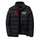Новинка, Мужская модная теплая куртка Mitsubishi с принтом для осени и зимы, Высококачественная ветрозащитная стеганая куртка в стиле Харадзюку