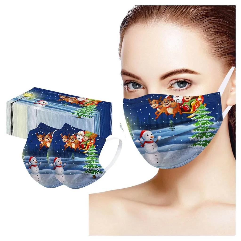 

Трехслойные эластичные маски-капельки унисекс для взрослых