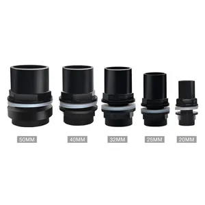 Черная искусственная ПВХ водонепроницаемая трубка, задняя рыба, аксессуары для аквариума, 2025324050 мм