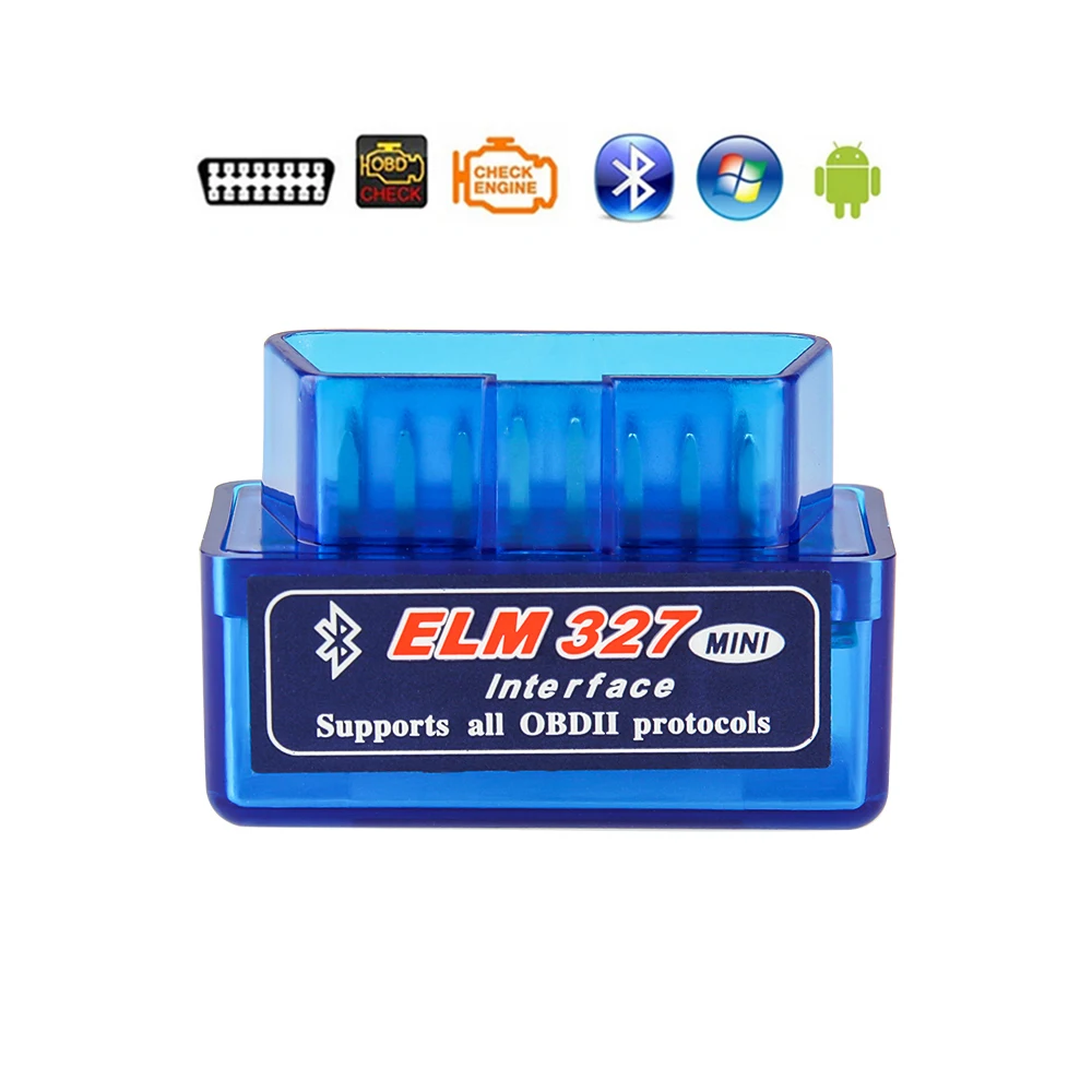 Rovtop ELM327 V1.5 Bluetooth OBD2 OBDII автоматический считыватель кодов сканирующие инструменты ELM 327 Автомобильные диагностические инструменты сканер для Android Symbian Z2