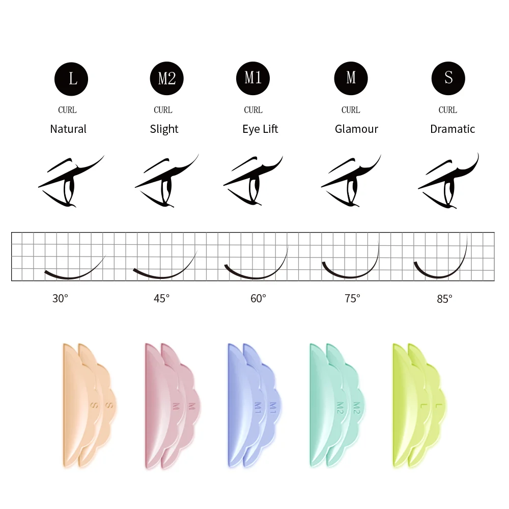 Разноцветные пар/упак. для подтяжки ресниц мягкие силиконовые стержни S M M1 M2 L |