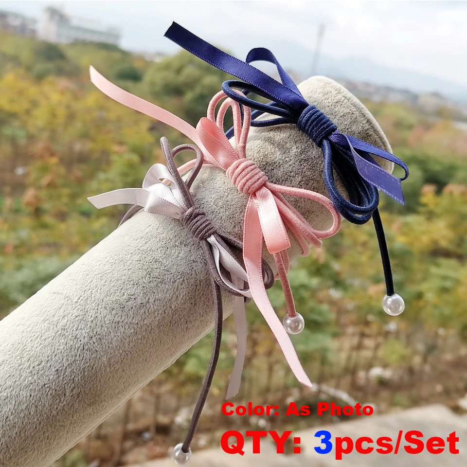 Isnice Диаметр 4 см аксессуары для волос для женщин Scrunchies упругой резинки для волос женские украшения резинка для волос резинки для волос заколки для волос повязка на голову для волос резинка для волос ободок для - Цвет: 3pcs