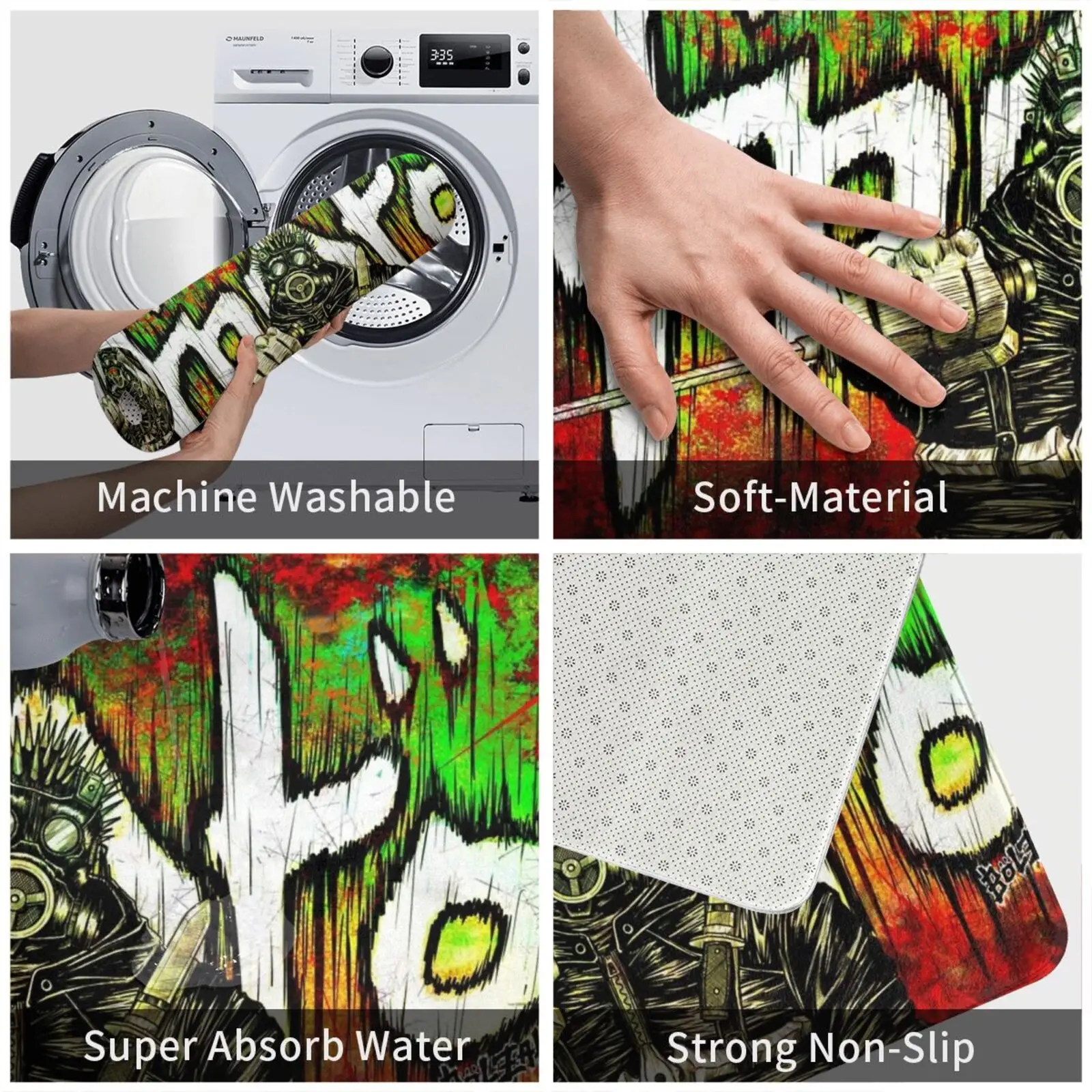 Добро пожаловать в ковер коврик с отверстиями Коврик Подушка Мягкий