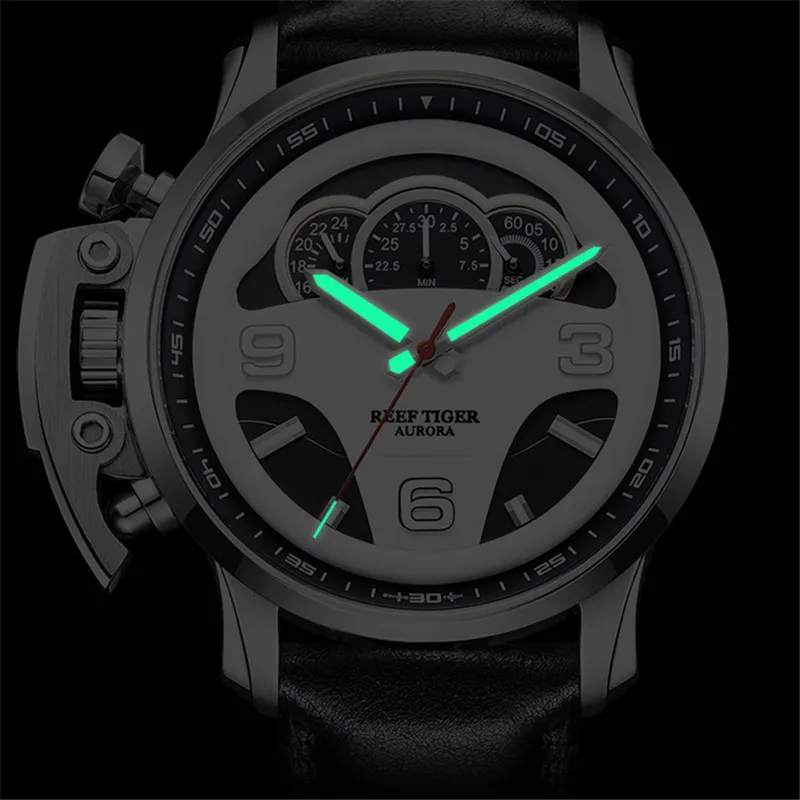 Reef Tiger/RT Топ Брендовые мужские спортивные часы Reloj Hombre 2019 Новинка 30 м