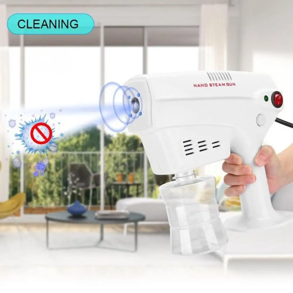 

1200W 260ml Electric ULV Disinfection Machine Gun Anion Blu-ray Nano Sprayer Sprayer Barber Shop Spray Gun Disinfection 110-220V