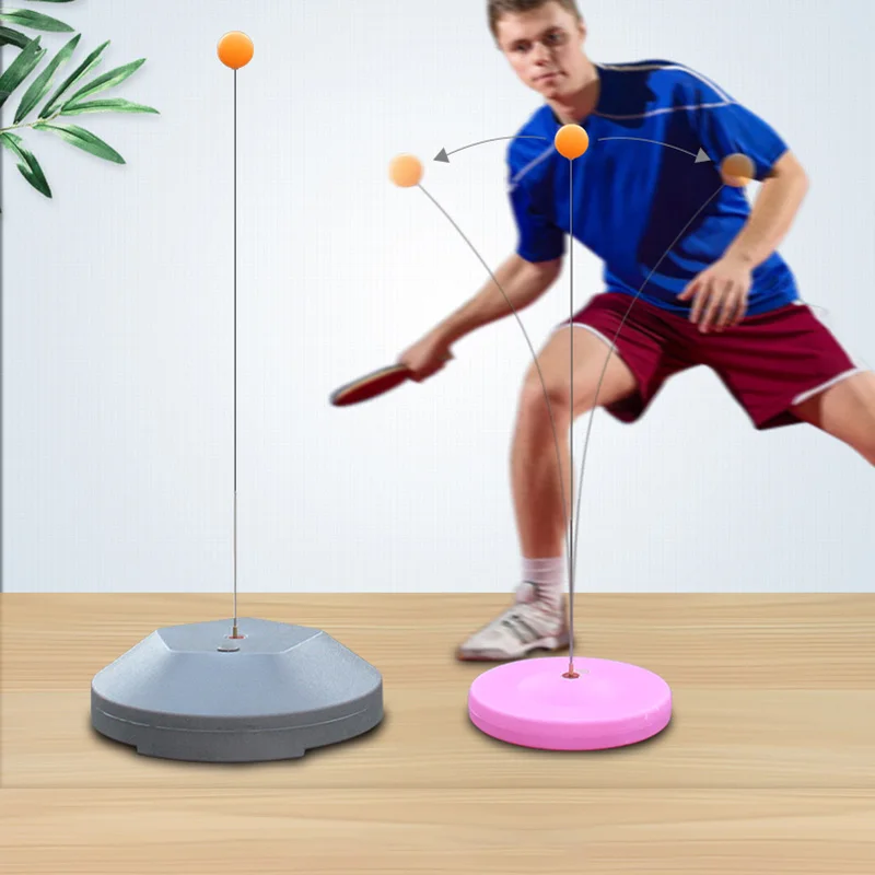 Table Tennis Rebound Trainer Ping-Pong Ball Training Equipment Shaft Machine Ping Pong set Indoor Game | Спорт и развлечения