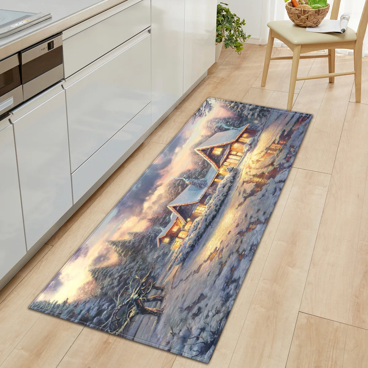 Zeegle коврик с рождественским дизайном кухонный Противоскользящий для ванной