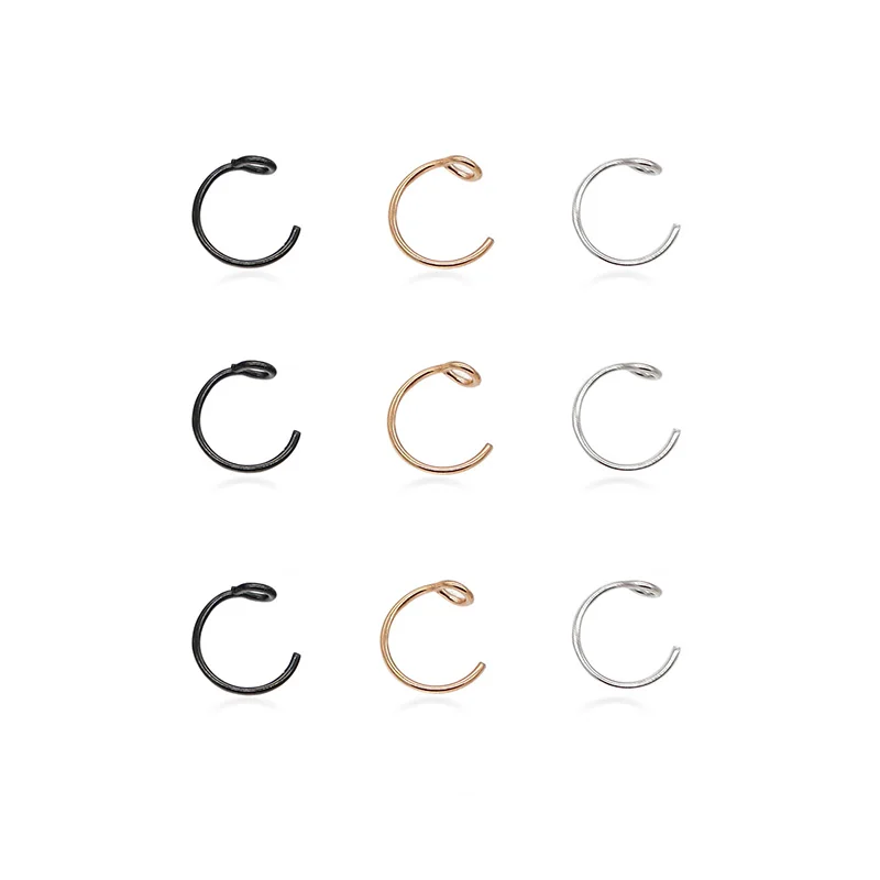 6 шт. кольца в нос имитация пирсинга пупка для женщин|Украшения тела| |